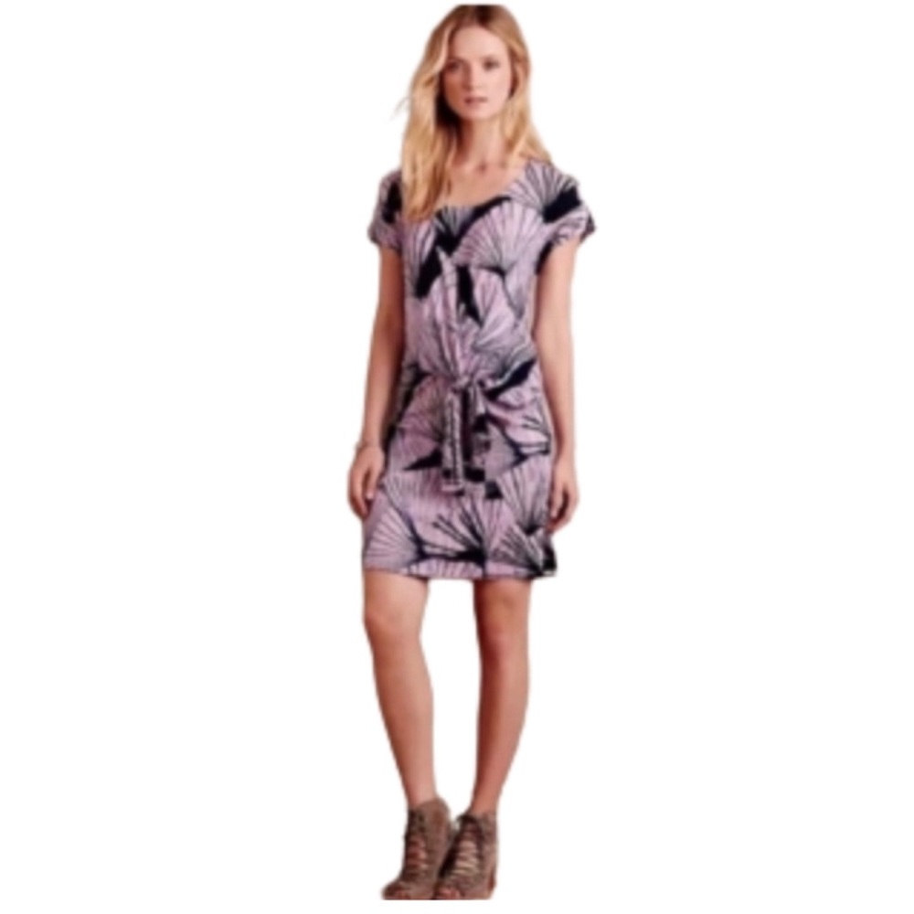Anthropologie Maeve Pindo Fan Print Mini Dress.